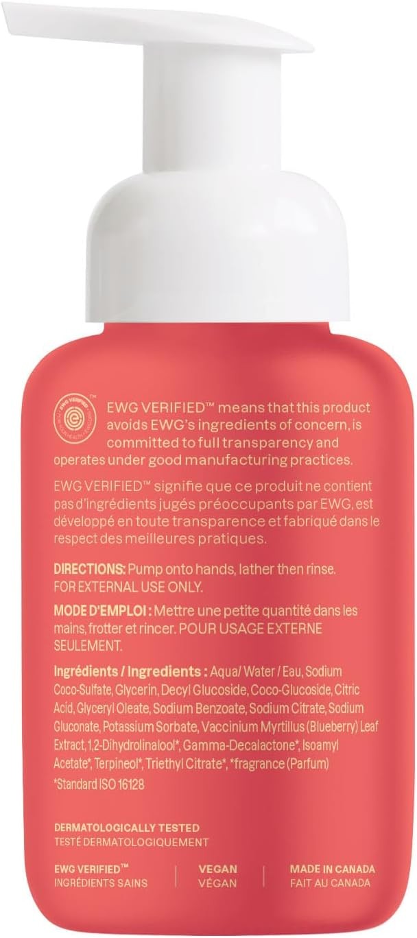 Foaming Hand Soap for Kids, EWG Verified, Dermatologically Tested, Plant- and
