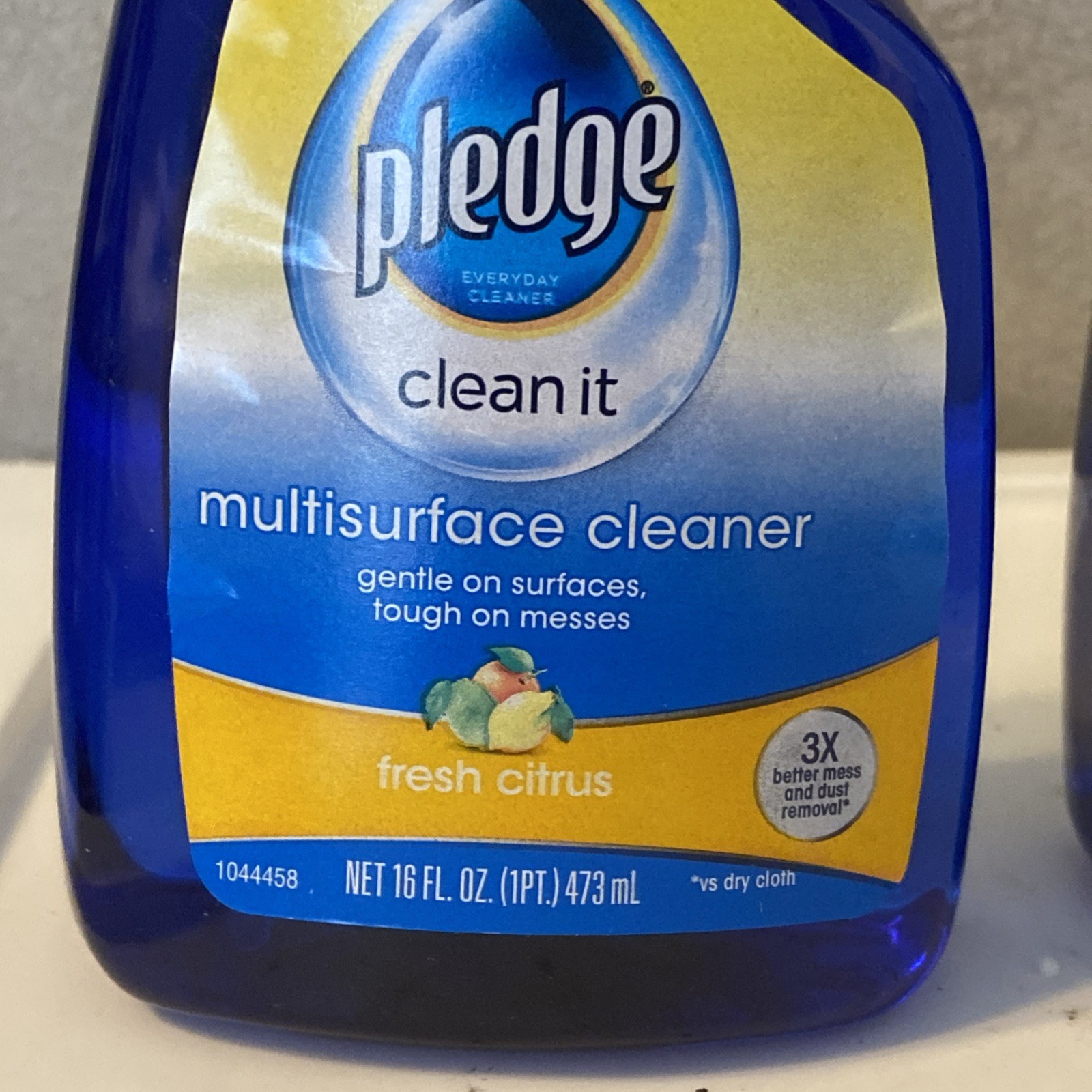 Pledge Multi-Surface Clean It Fresh Citrus 16 fl oz Lot Of 2 Spray Bottles New