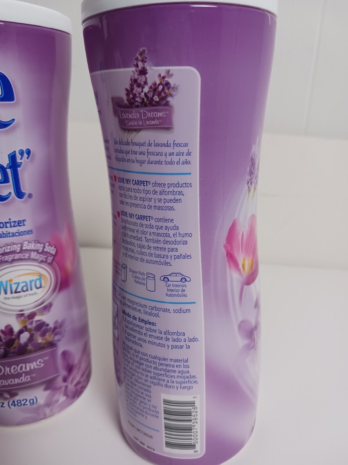 3 Love My Carpet Carpet & Room Cleaner & Refresher Lavender Dreams 17 Oz Each