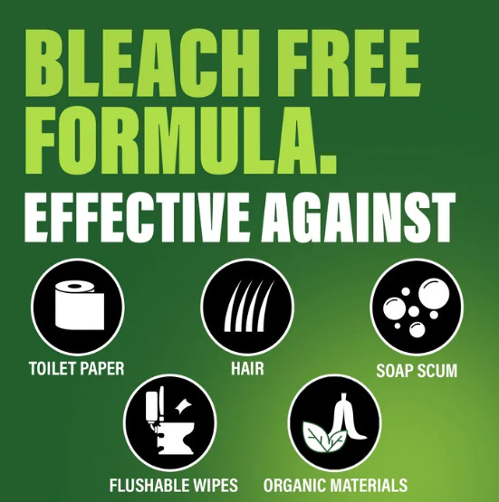 Green Gobbler Industrial Strength Drain Clog Remover & Cleaner Liquid Gel- 64oz.