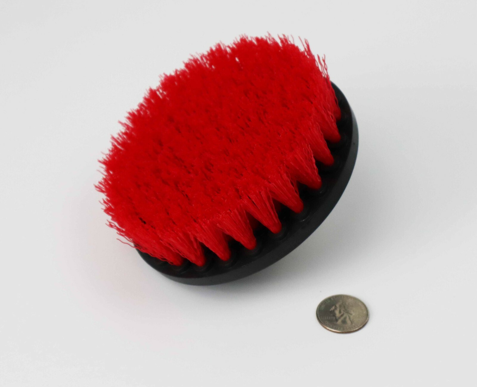 4 Piece drill brush HEAVY DUTY(RED) STIFF NEW from US Based seller