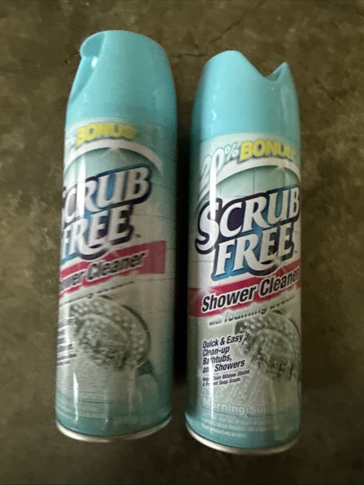 Scrub Free SHOWER CLEANER W Foaming Action CleansMildew/Soap Scum 12oz 2 Packs