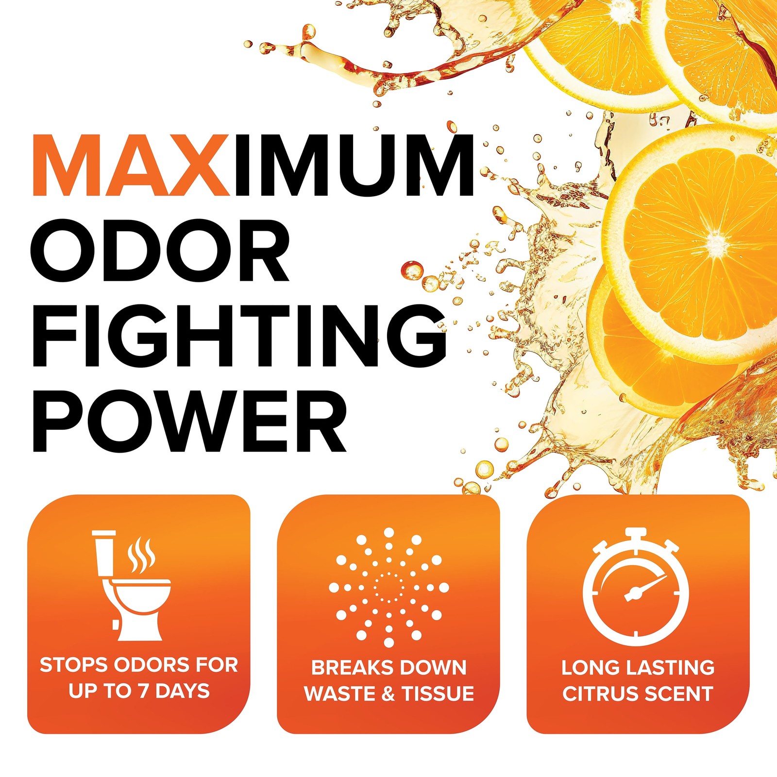 TST MAX RV Toilet Treatment, Ultra-Concentrated Formula, 32oz, Orange (41192)