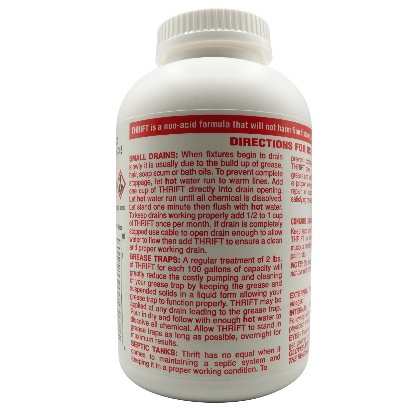 T200 Drain Cleaner – 2 lb Odorless Drain Opener – Activated by Hot Water – Fo…
