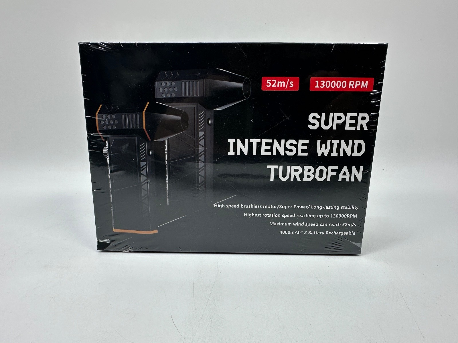 Handheld X6 Jet Fan 130,000RPM Wind Speed 52m/s Brushless Motor Ducted Turbof…