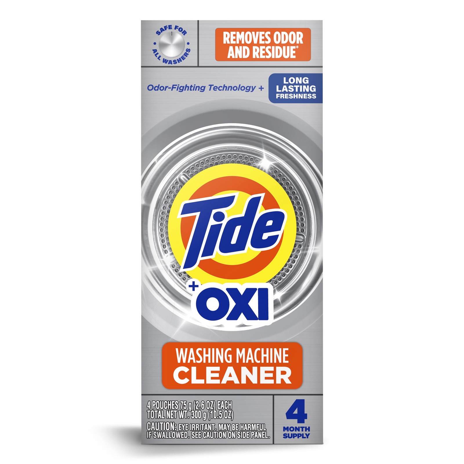 Tide Washing Machine Cleaner with Oxi Powder, Odor Eliminator and Washer Residue