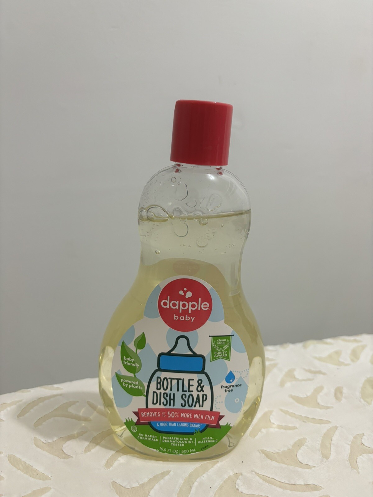 Dapple Baby Bottle & Dish Soap 16.9oz Each , Plant-Based,Fragrance-Free 3
