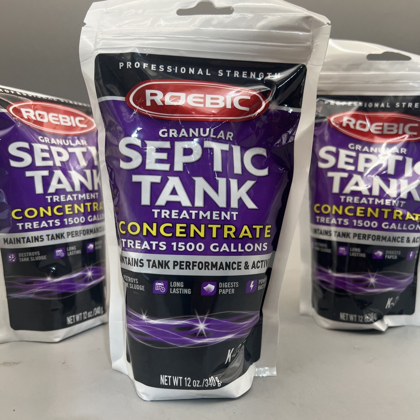 Roebic K-37 12 Oz. Granular Septic Tank Treatment K37BAG Pack of 4 Roebic K37BAG