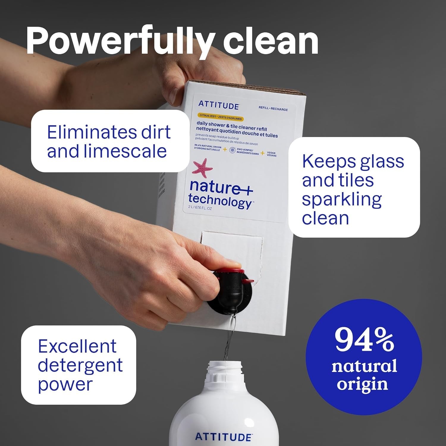 Eco-Friendly Citrus Shower & Tile Cleaner