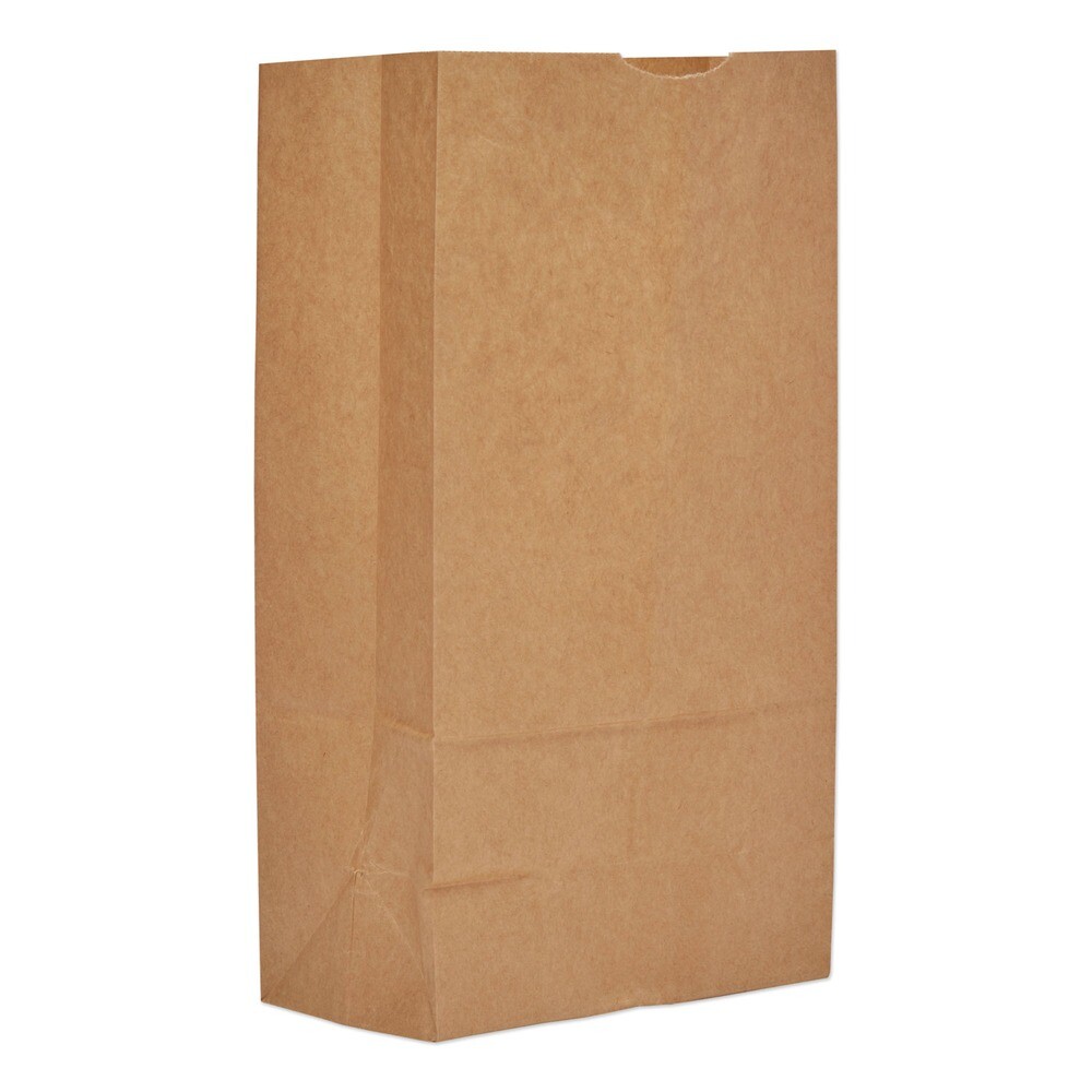 General GK12 7″ x 4.38″ x 13.75″ #12 Grocery Paper Bags – Natural (1000/BD) New