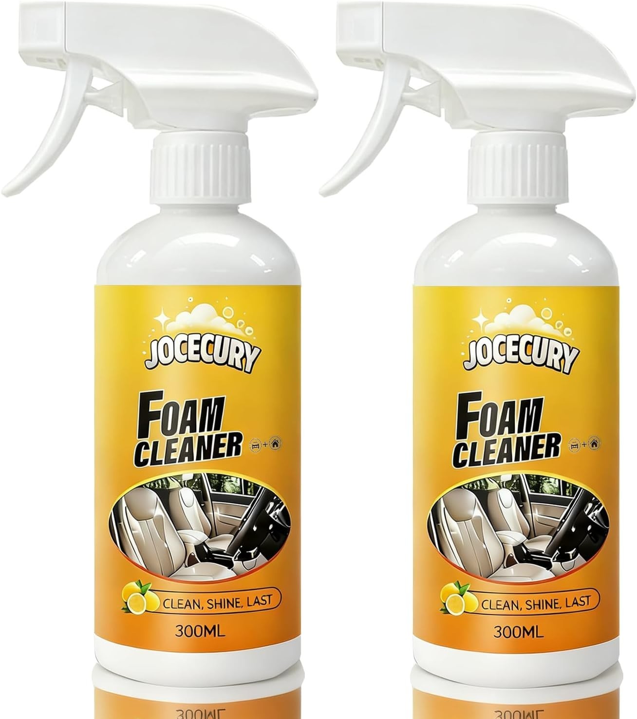 2Pcs Multi-Purpose Foam Cleaner, 600ML Car Interior Cleaner for Leather Seats…