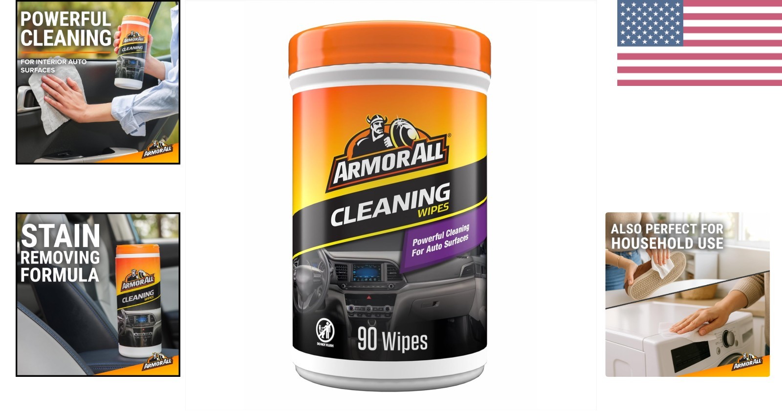 90-Count Automotive Cleaning Wipes – Perfect for Car Interior & Exterior Care