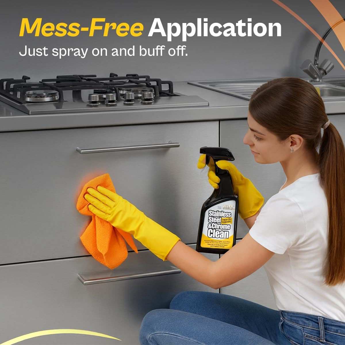 , SP 01506 Stainless Steel Cleaner and Polish for Appliances, 16 Oz