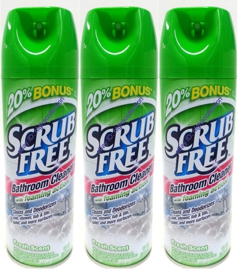 ( LOT 3 ) Scrub Free BATHROOM CLEANER w/ Foaming Action 12 oz Each