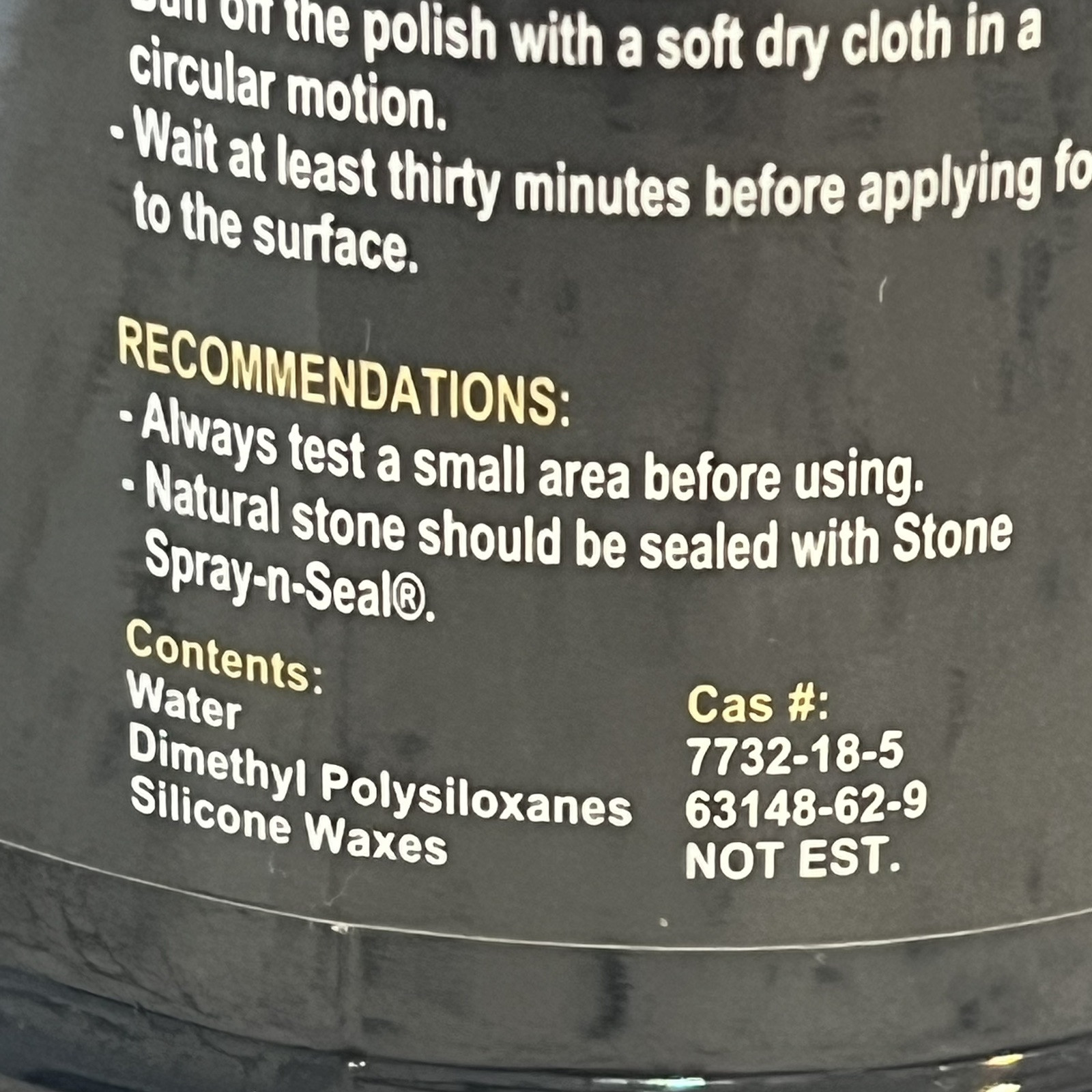 USED 80% Full SCI International Stone Polish Countertop 32 fl oz Granite Marble