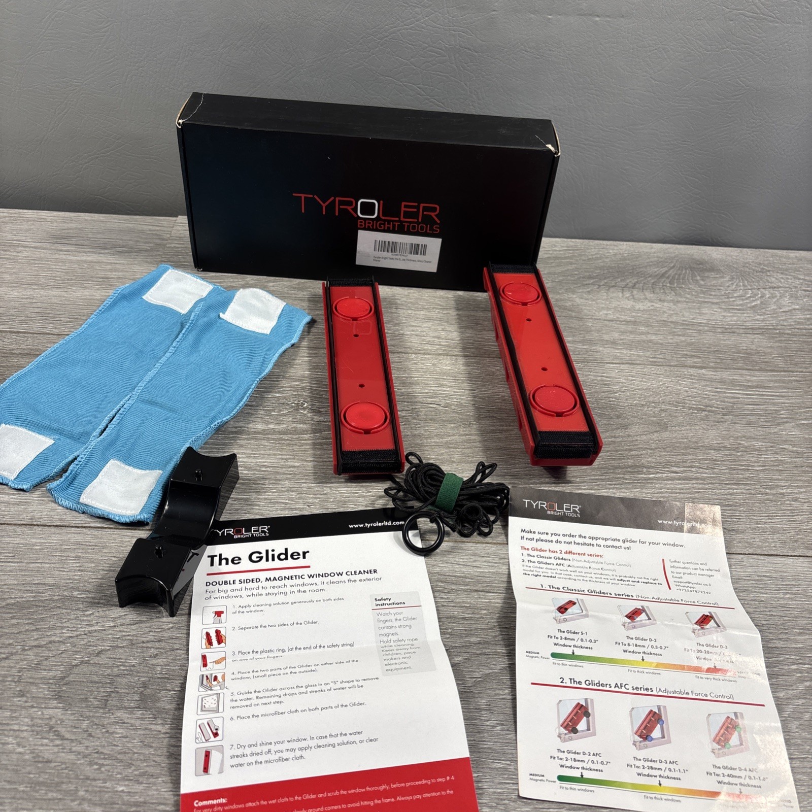 Tyroler Bright Tools – The Glider – Double Sided Magnetic Window Cleaner