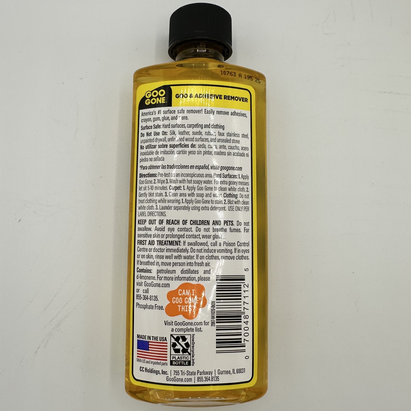 Goo Gone Adhesive Remover 8oz Surface Safe Label Sticker Glue Cleaner