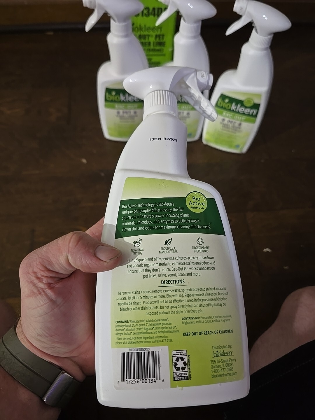 4 x Biokleen Stain + Odor Remover – Lavender Lime 32 fl oz Liquid Lot