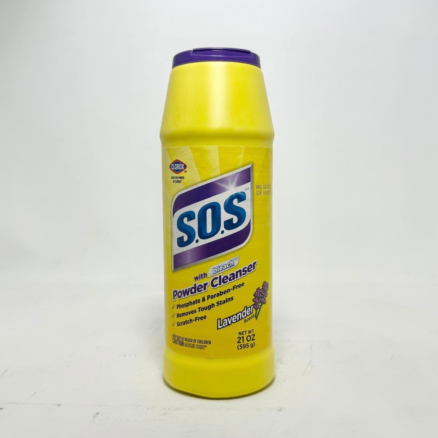 SOS Cleanser Powder with Power of Clorox Bleach Lavender Scent 21 oz BRAND NEW