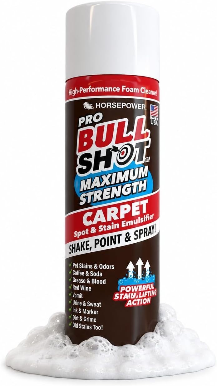 Bull Shot MAX Strength Carpet Spot & Stain Remover, AS-SEEN-ON-TV, Made In , …
