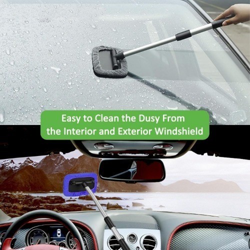 3 Pieces Car Windshield Cleaner Tool Inside Microfiber Car Window Cleaning Tool
