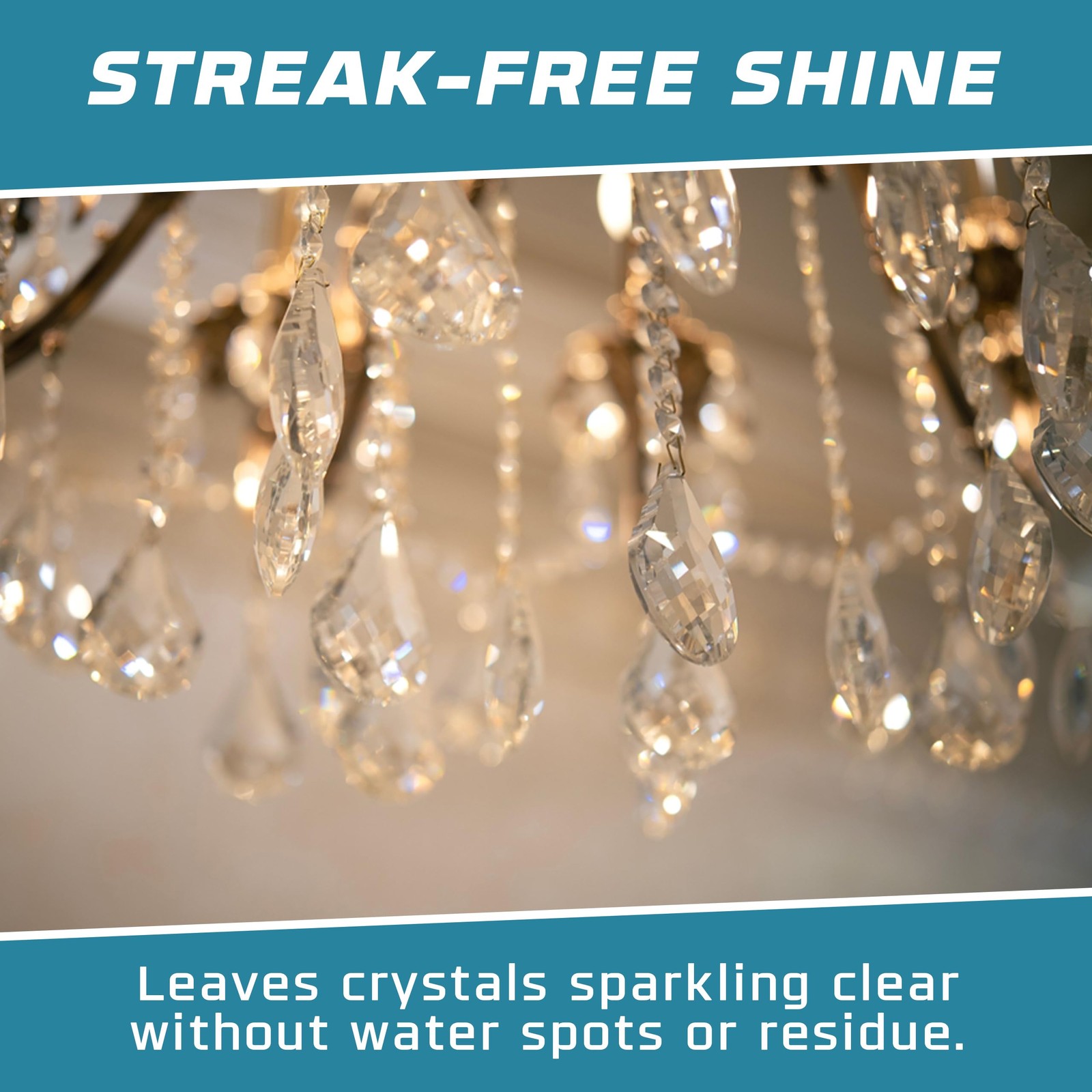 Crystal Chandelier Cleaner Spray Kit & Plastic Drop Cloth for Protection (32 …