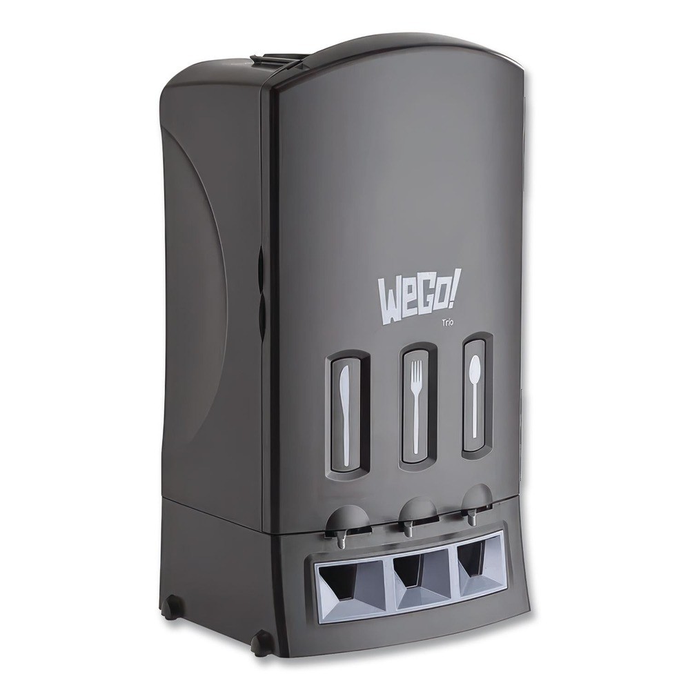 Wego 56102200 13.39 x 15.75 x 23.62 Forks/Knives/Spoons Dispenser – Black New