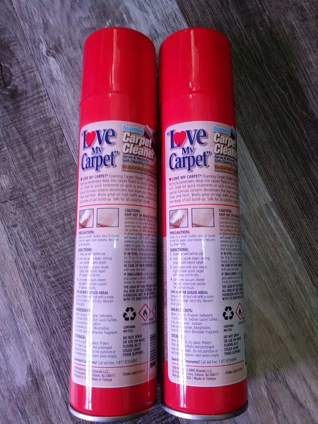 Carpet Cleaner 2 Cans 9.7 oz Each