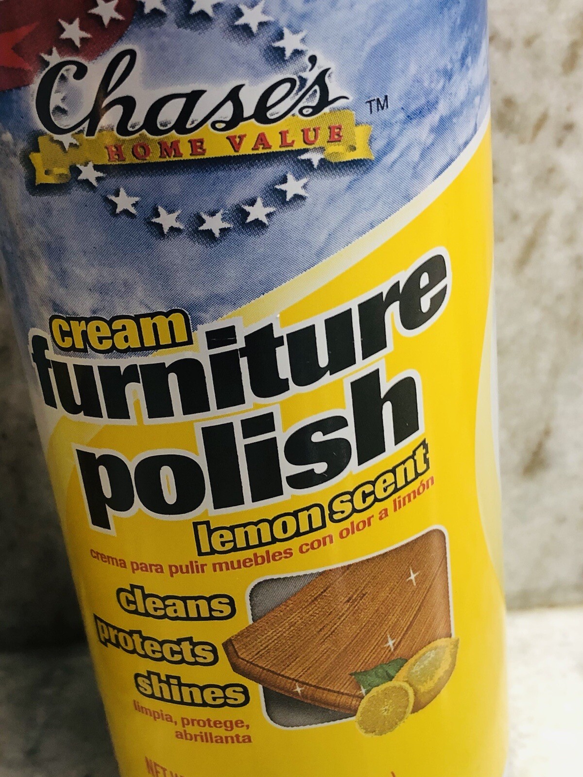 6oz Chase Home Value Cream Furniture Polish Lemon Scent-New-SHIPS N 24 HRS RARE