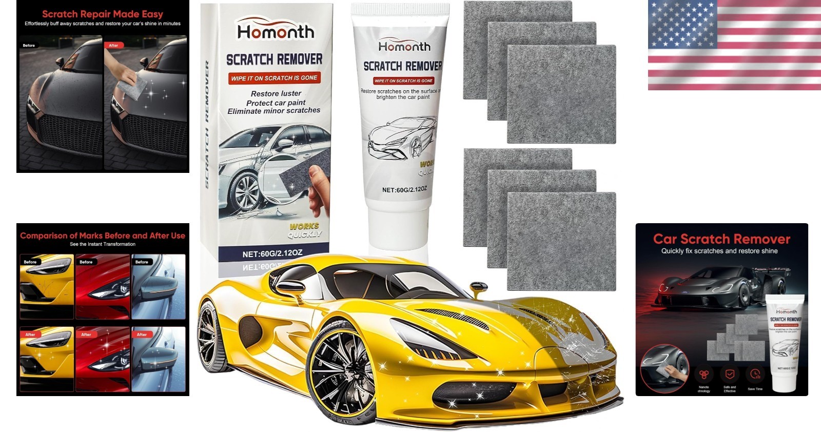 Nanopolix Scratch Remover – 2026 Upgrade Scratch Remover for Vehicles, Nano P…