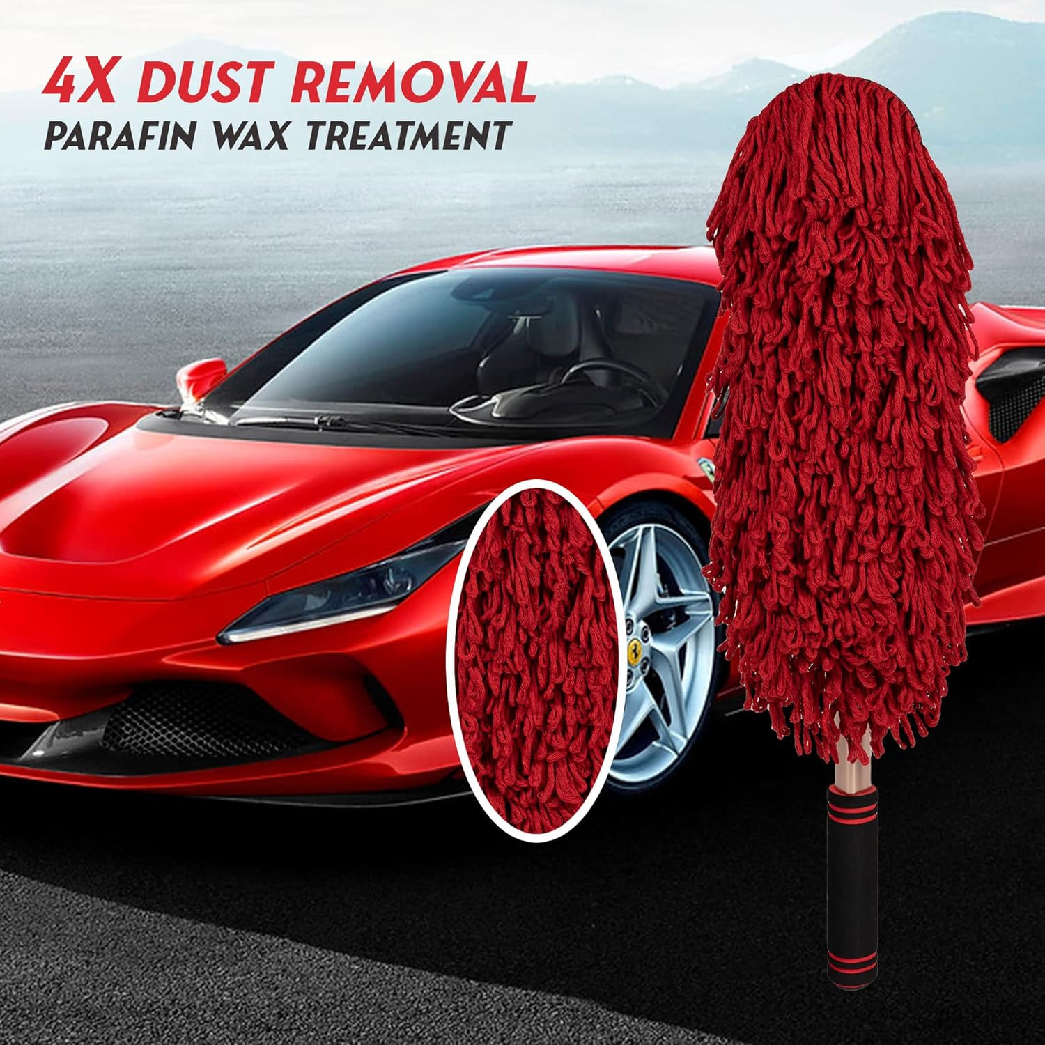 Car Duster Exterior Scratch Free,Soft Car Brush Kit for Truck,Suv,Rv and Motorcy