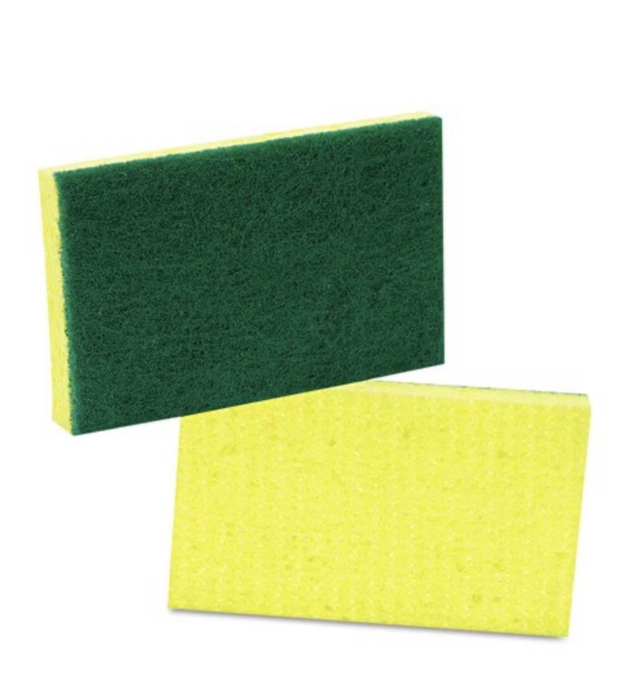 20 Scrubbing Cellulose Sponge Green/yellow 6.25×3.35