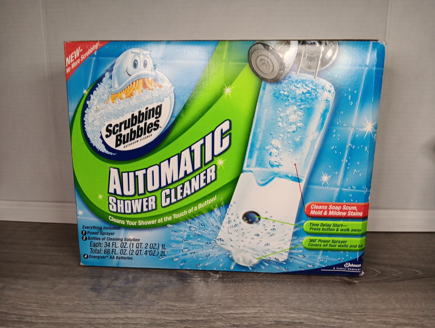 Scrubbing Bubbles Automatic Shower Cleaner Kit W/ Dual 2 Sprayer Refills Bottles