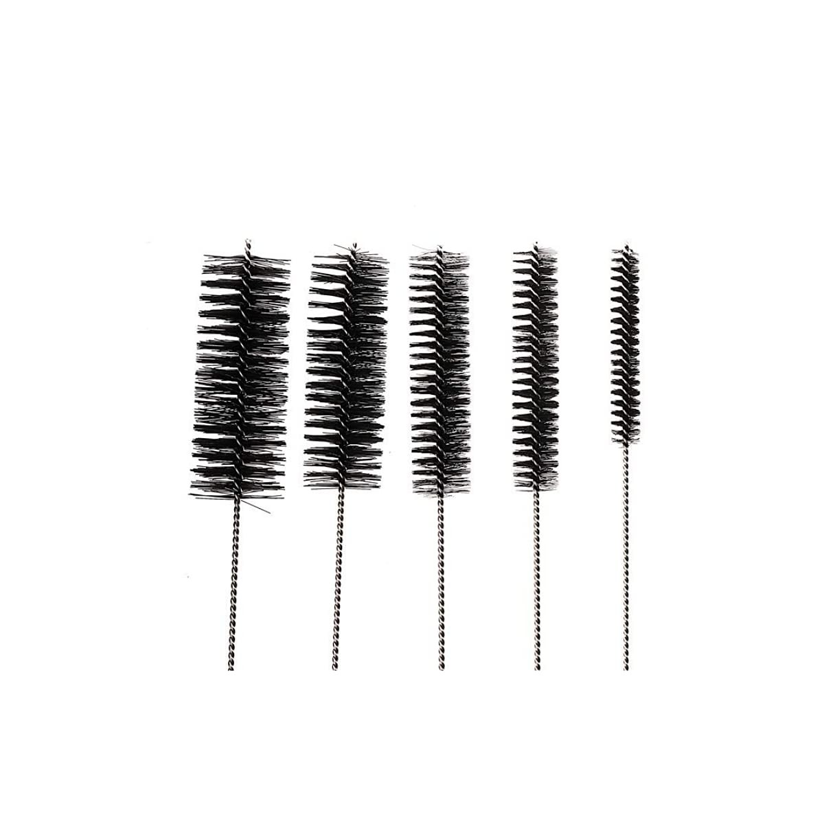 10″ Long Professional Tube Cleaning Brush Set, Large Sizes Black, 5 Pc. Kit, …