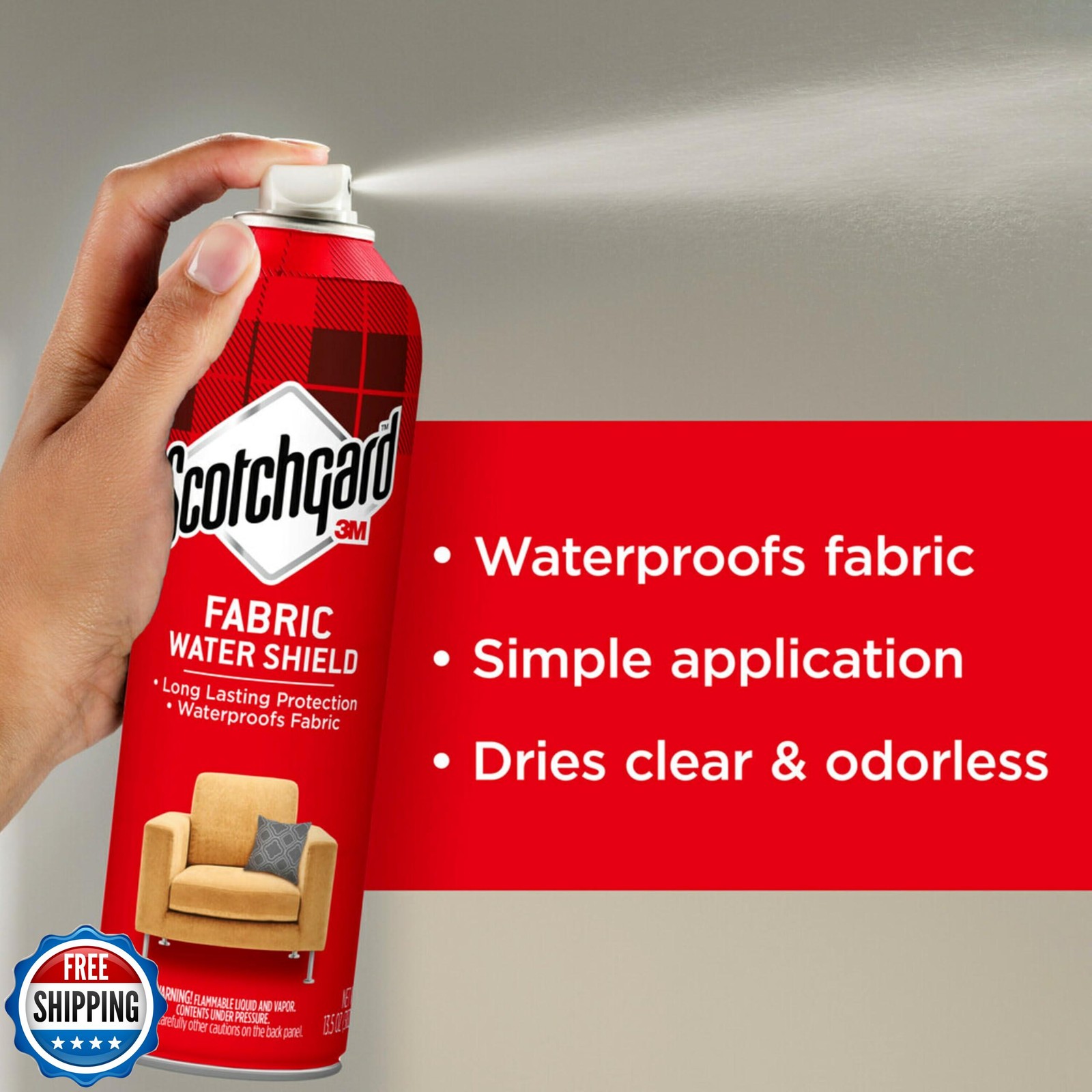 Scotchgard Fabric and Upholstery Protector, 2 Cans/10-Ounce (20 Ounces Total)