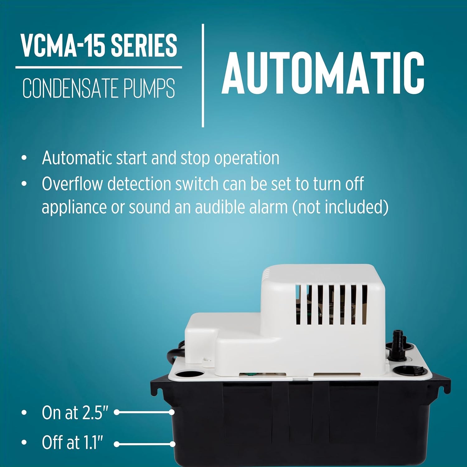 Little Giant VCMA-15ULST 115 Volt, 65 GPH, 1/50 HP Automatic Condensate Remova