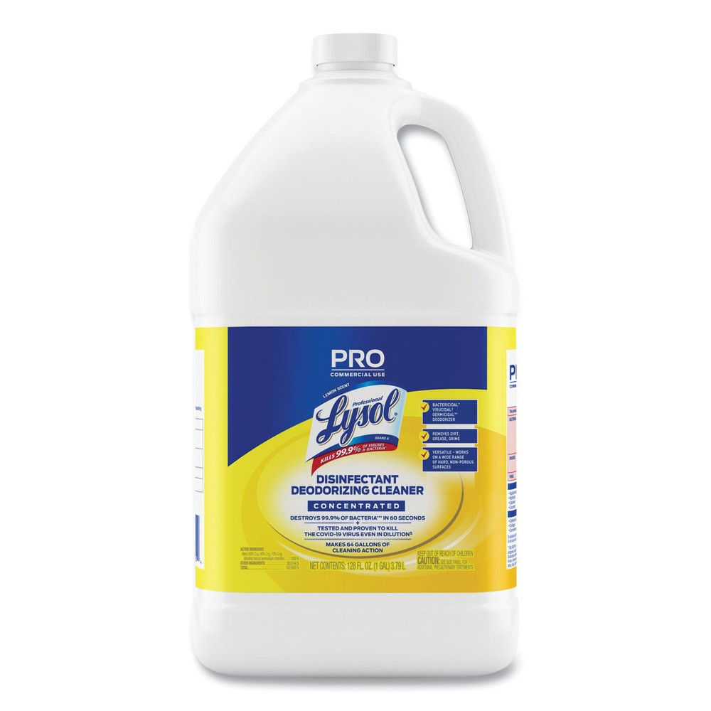 Professional LYSOL Brand 19200-99985 128 oz Cleaner Concentrate – Lemon New