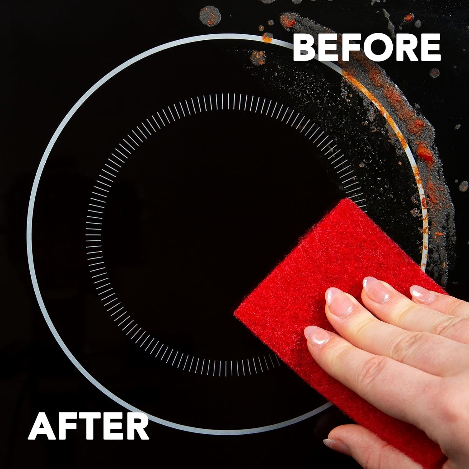 Weiman 3 Count Cook Top Scrubbing Pads – Safe Stain Remover for Porcelain