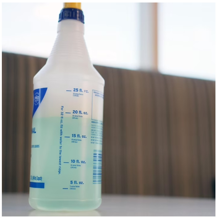 3 Pack, Zep Professional Plastic Spray Bottle, 32 oz, Adjustable Nozzle