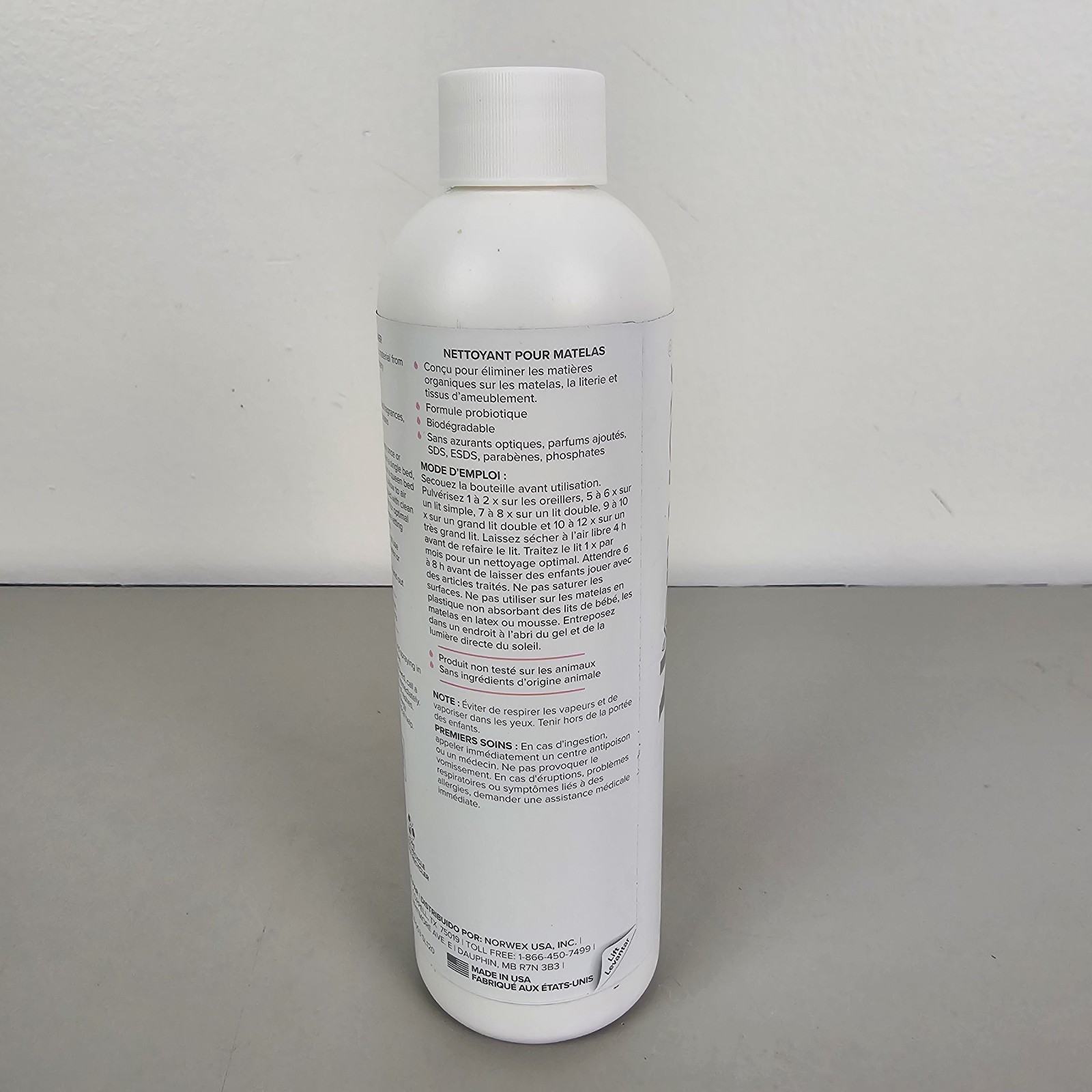 Norwex Mattress Cleaner New Sealed 12 Fluid Ounce Refill Bottle Biodegradable