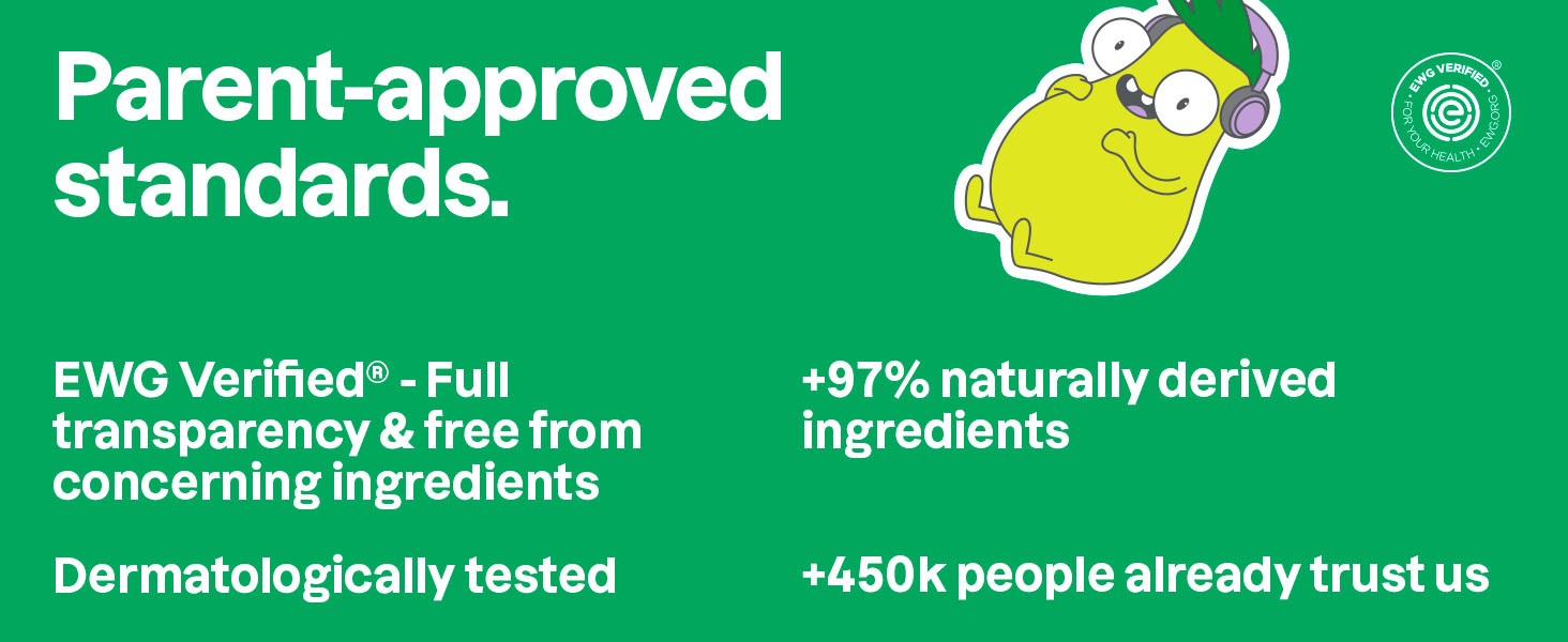 Foaming Hand Soap for Kids, EWG Verified, Dermatologically Tested, Plant- and
