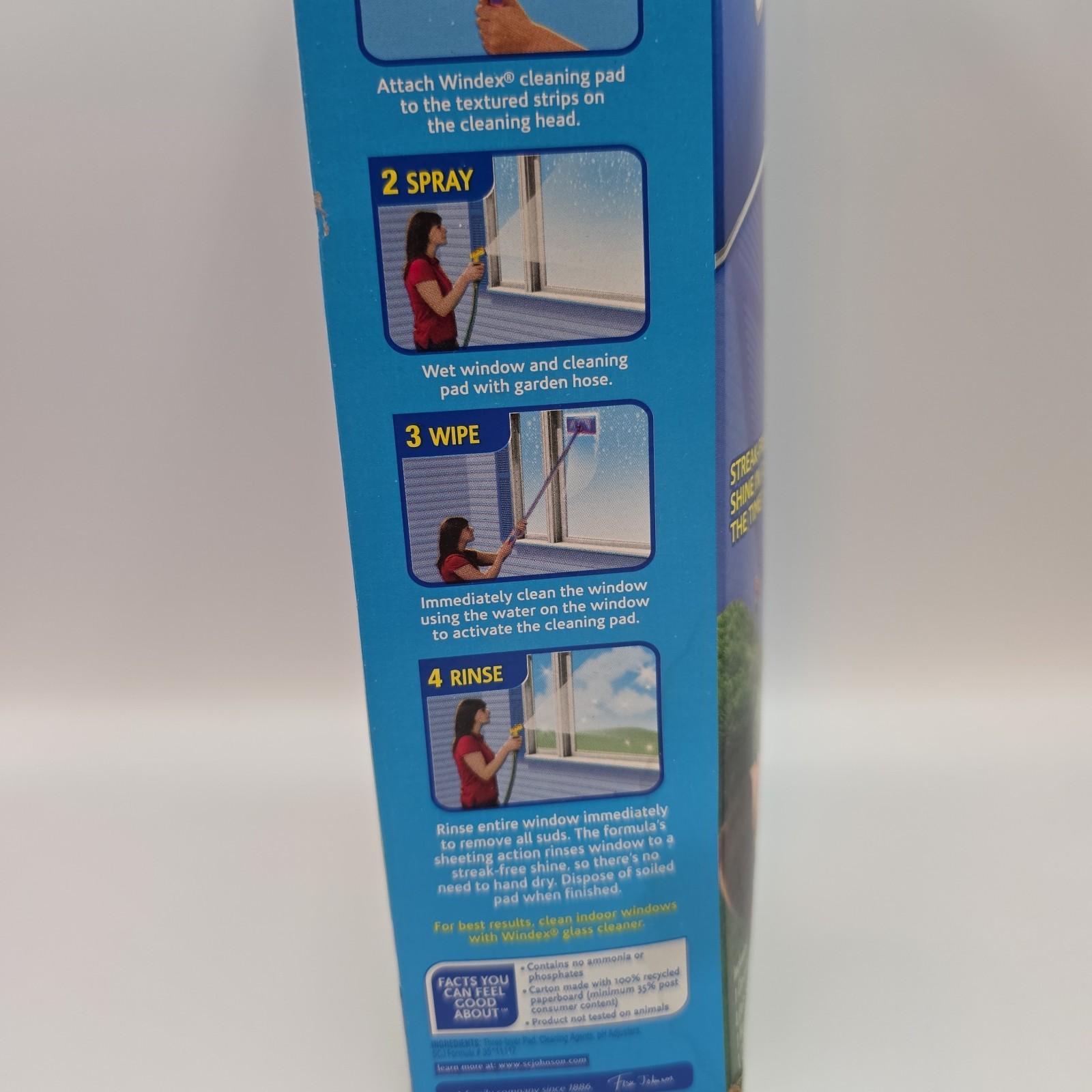 Windex Outdoor All-In-One Glass & Window Cleaning Tool Starter Kit NEW Open Box