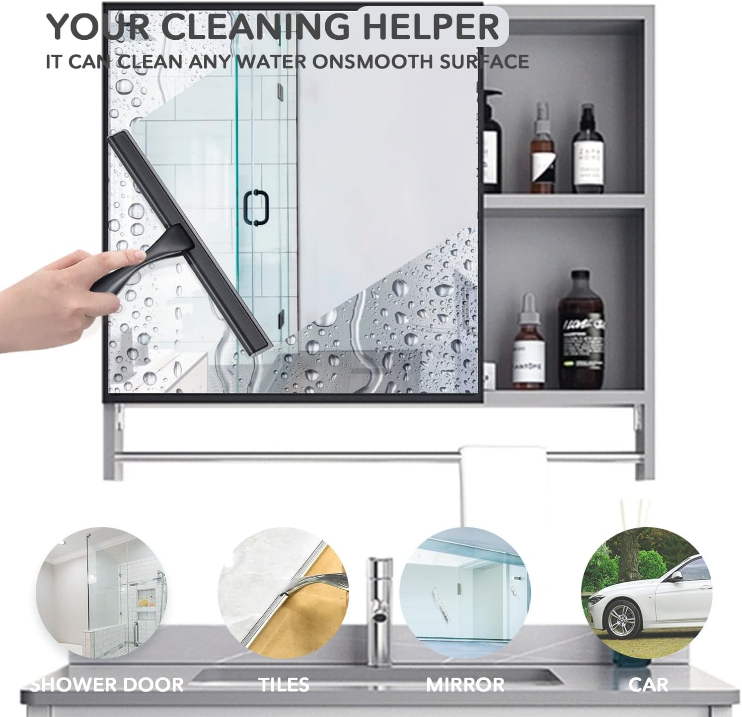 Limpiador De Ducha Multiusos Para Puertas De Ducha Baño Ventanas Y Vidrios NUEV