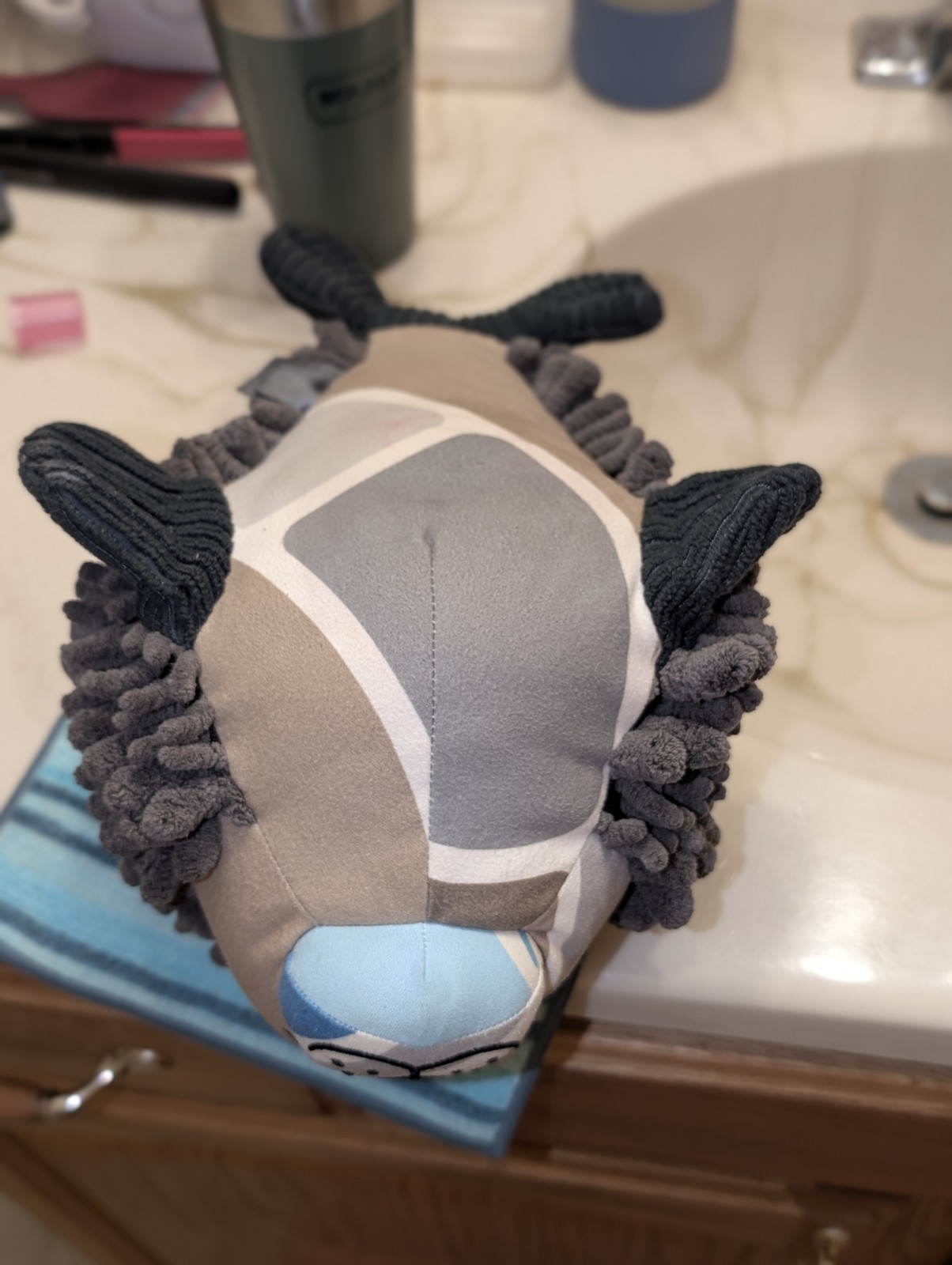 Norwex Pet with a Purpose Chenille Seal Stuffed Animal with Baclock