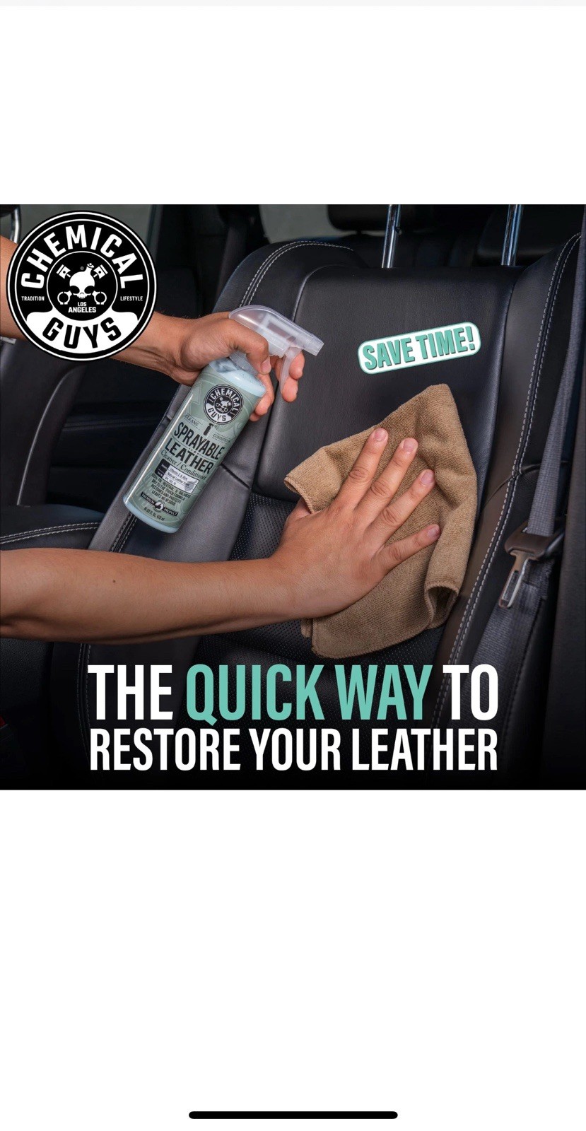 Sprayable Leather Cleaner and Conditioner in One for Car Interiors Set 2 Pack