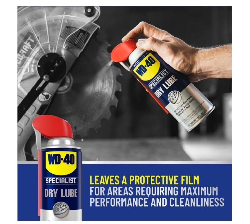 WD-40 Specialist Dry Lube Long-Lasting Lubricant Smart Straw Spray 10 oz x3 Pack