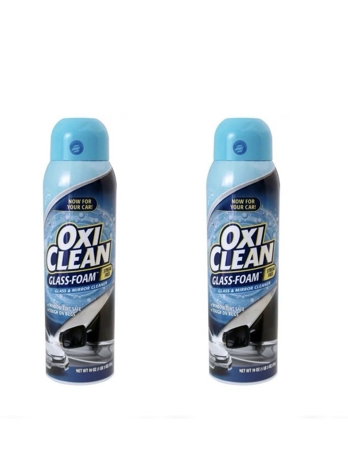 OxiClean™ Glass-Foam™ Streak Free Glass and Mirror Cleaner, 19 oz. 2 Cans