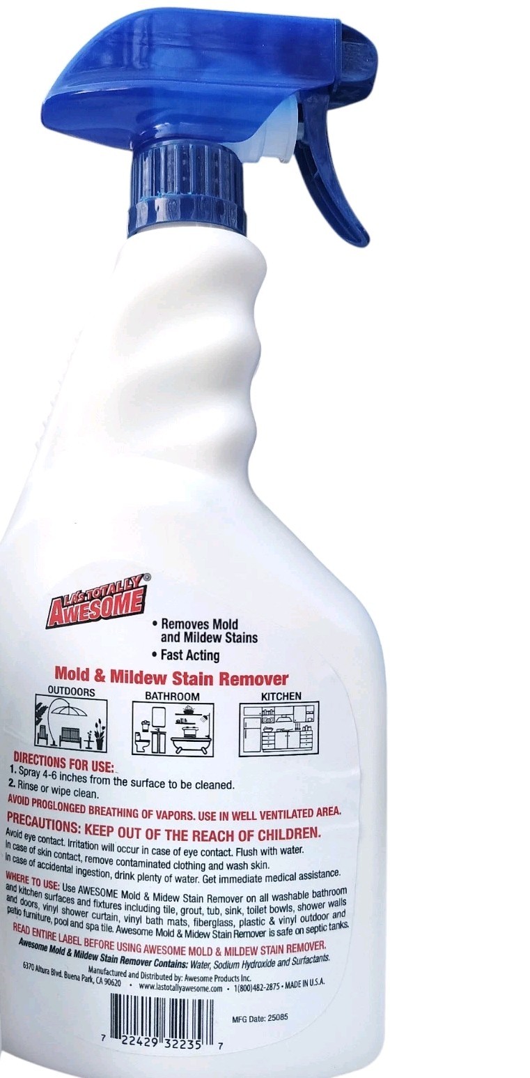 Totally Awesome Mold & Mildew Stain Remover Fact Acting 2 Bottles 64oz Each
