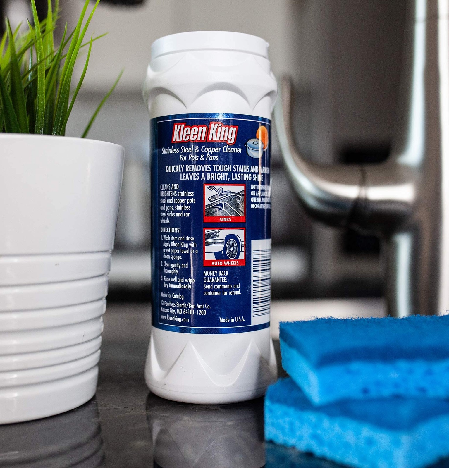 King Kleen Stainless Steel Cookware Cleaner and Copper Cleaner (14 oz, 1 Pack…