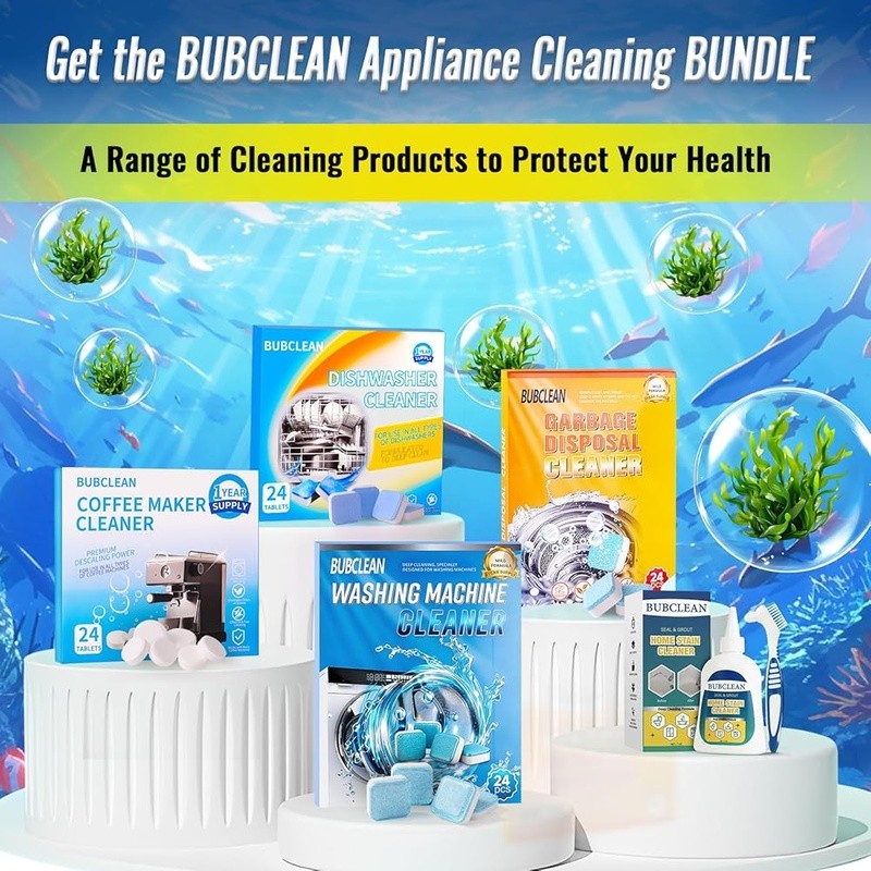 Washing Machine Cleaner Tablets Odor Eliminator Deep Clean All Washers New